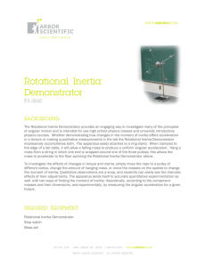 Rotational Inertia Demonstrator
