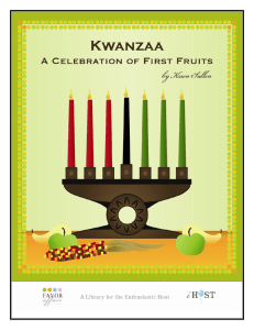 Kwanzaa - A Celebration of First Fruits