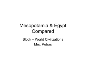 Mesopotamia & Egypt Compared