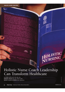 Holistic Nurse Coach Leadership Can Transform Healthcare
