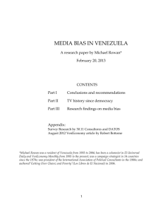 Media Bias in Venezuela