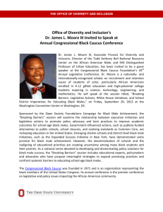 Office of Diversity and Inclusion's Dr. James L. Moore III Invited to