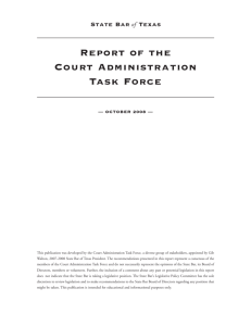 Template COURT ADMINISTRATION TASK FORCE