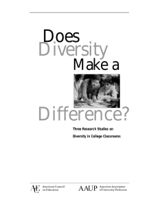 Does Diversity Make a Difference? Three Research Studies