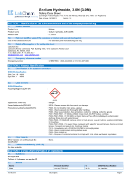 Sodium Hydroxide MSDS