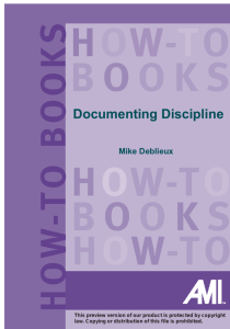Documenting Discipline - TRAINING SOLUTIONS Inc.