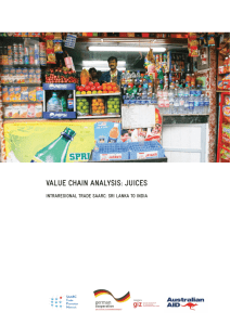 value chain analysis: juices