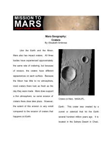 Mars Geography: Craters