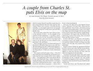 A couple from Charles St. puts Elvis on the map