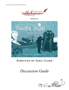 Twelfth Night Discussion Guide - Cincinnati Shakespeare Company