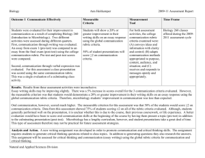 2009-11 Assessment Report