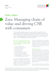 C02 Zara - Managing chain of value and driving CSR with