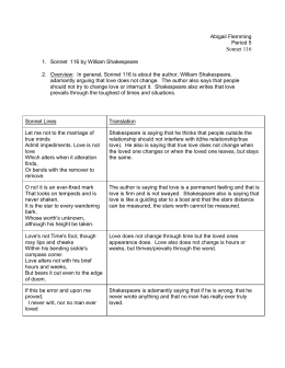 Analyzing Sonnet 130