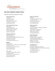 Attendee List - The Volunteer Center