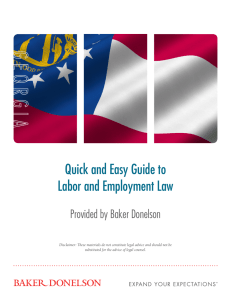 Quick and Easy Guide to Labor and Employment Law