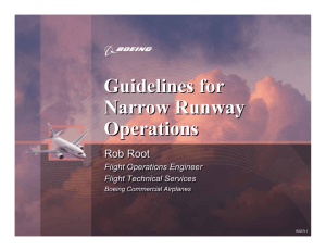 Guidelines for Narrow Runway Operations