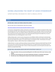 giving-unlocking the heart of good stewardship