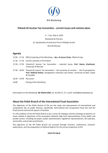 Poland-US Income Tax Convention - current issues and revision