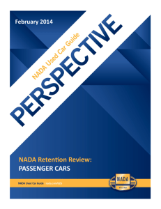 NADA Retention Review: PASSENGER CARS
