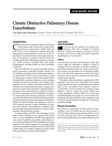 Chronic Obstructive Pulmonary Disease Exacerbations