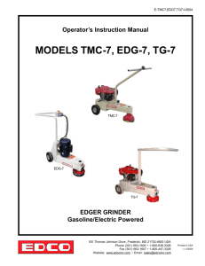 MODELS TMC-7, EDG-7, TG-7 - Surface Prep Super Store