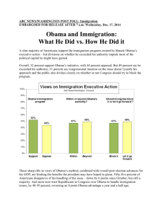 Obama and Immigration: What He Did vs. How He Did it