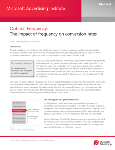 The impact of frequency on conversion rates