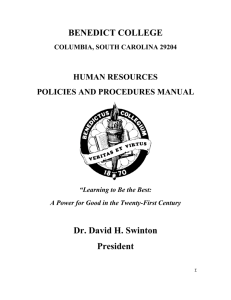 Human Resources Policies and Procedures