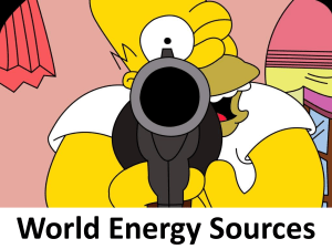 World Energy Sources - Southwest High School