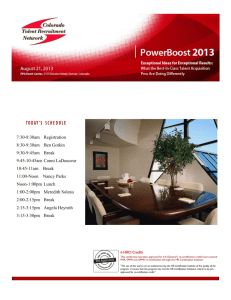View the 2013 PowerBoost Program