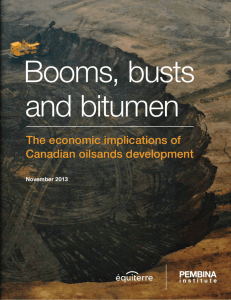 Booms, Busts and Bitumen: The economic implications of