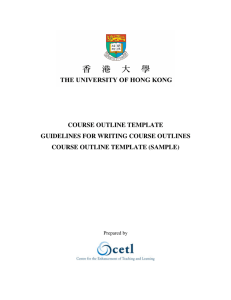 course outline template guidelines for writing course outlines course