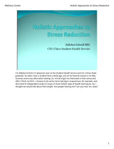 1 Wellness Center Holistic Approaches to Stress Reduction