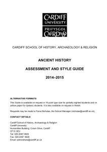 ancient history assessment and style guide 2014