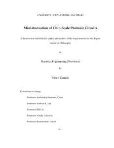 Miniaturization of Chip-Scale Photonic Circuits