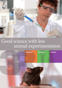 Good science with less animal experimentation