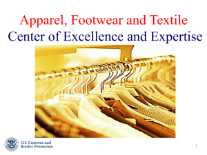 Apparel, Footwear and Textile Center of Excellence and