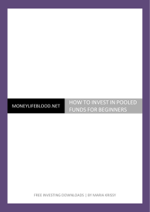 HOW TO INVEST IN POOLED FUNDS by