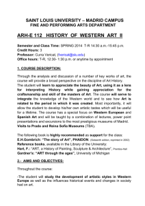 arh-e 112 history of western art ii - Madrid
