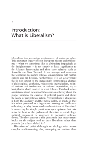 Introduction: What is Liberalism?
