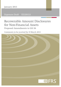 ED/2013/1 Recoverable Amount Disclosures for Non