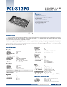 PCL-812PG-CE Datasheet