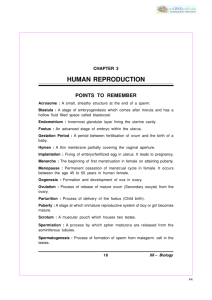 HUMAN REPRODUCTION