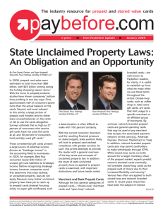 State Unclaimed Property Laws: