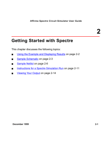 Getting Started with Spectre - EECS Instructional Support Group
