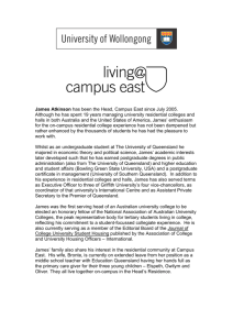 James Atkinson has been the Head, Campus East since July 2005