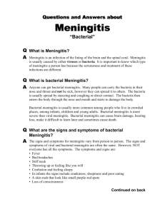 Questions And Answers About Meningitis