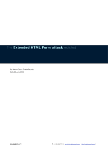 The Extended HTML Form attack revisited