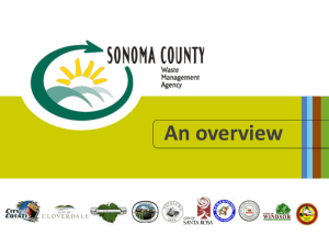 Sonoma County Waste Management Agency powerpoint