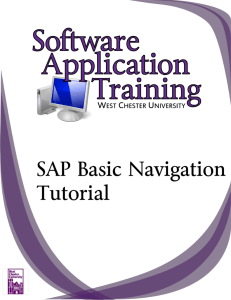 SAP Basic Navigation Tutorial